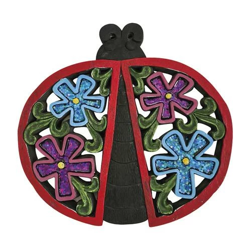 Enchanted Garden™ 12.4" Red Lady Bug Stepping Stone 4 Enchanted Garden™ 12.4" Red Lady Bug Stepping Stone - Image 2