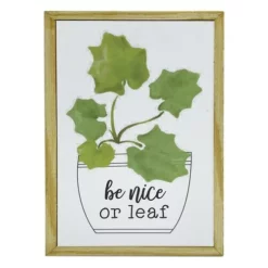 Enchanted Garden™ 6" Wood Be Nice Outdoor Wall Art