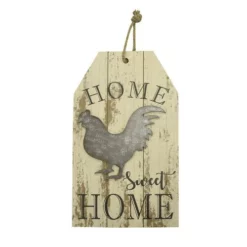 Enchanted Garden™ Wood Chicken Tag Outdoor Wall Art