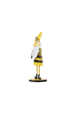 Enchanted Garden 10" Metal Striped Body Bee Gnome -Home N Garden Joy Sales 2775736 rightsideview.jpg