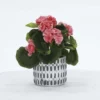Enchanted Garden™ 10" Artificial Potted Pink Flowers -Home N Garden Joy Sales 2775783