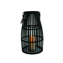 Enchanted Garden™ 17.7" Black Wooden LED Lantern 17 Enchanted Garden™ 17.7" Black Wooden LED Lantern -Home N Garden Joy Sales 2775818 P FS1