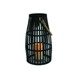 Enchanted Garden™ 17.7" Black Wooden LED Lantern 19 Enchanted Garden™ 17.7" Black Wooden LED Lantern -Home N Garden Joy Sales 2775818 P RS1