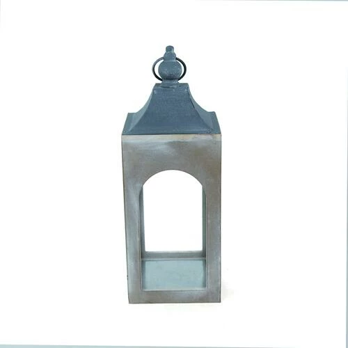 Enchanted Garden™ 17.3" Antique White Wooden LED Lantern 4 Enchanted Garden™ 17.3" Antique White Wooden LED Lantern - Image 2