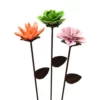 Enchanted Garden™ 24.4" Metal & Porcelain Flower Yard Stake - Assorted Styles -Home N Garden Joy Sales 2775836