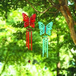 Enchanted Garden 24" Metal Butterfly Wind Chime - Assorted Styles 12 Enchanted Garden 24" Metal Butterfly Wind Chime - Assorted Styles -Home N Garden Joy Sales 2775837 scene01.jpg