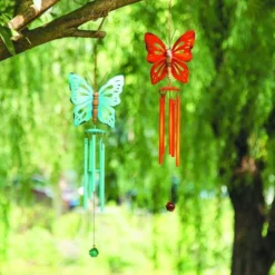 Enchanted Garden 24" Metal Butterfly Wind Chime - Assorted Styles 13 Enchanted Garden 24" Metal Butterfly Wind Chime - Assorted Styles -Home N Garden Joy Sales 2775837 scene02.jpg