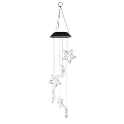 Enchanted Garden® 23.62" Solar Moon & Stars Wind Chime