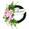 Enchanted Garden™ 22" Welcome Wreath Outdoor Wall Art -Home N Garden Joy Sales 2775850