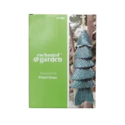 Enchanted Garden® 8.25" Stoneware Green Fish Wind Chime -Home N Garden Joy Sales 2775855 P PK 1