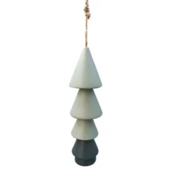 Enchanted Garden® 10.5" Stoneware Blue Tree Shaped Wind Chime