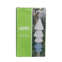 Enchanted Garden® 10.5" Stoneware Blue Tree Shaped Wind Chime -Home N Garden Joy Sales 2775856 P PK 1