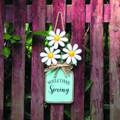 Enchanted Garden 14" Happy Daisy Outdoor Wall Art -Home N Garden Joy Sales 2775933 scene01.jpg