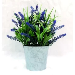 Enchanted Garden™ 12" Artificial Plant With Galvanized Pot