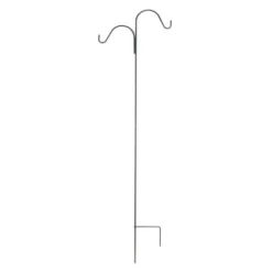 Enchanted Garden™ 84" Black Double Shepherd Hook