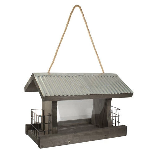 Enchanted Garden® Rustic Farmhouse Ranch Bird Feeder With Suet Cages 3 Enchanted Garden® Rustic Farmhouse Ranch Bird Feeder With Suet Cages