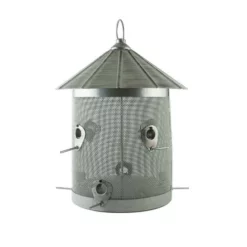 Enchanted Garden® Rustic Farmhouse Galvanized Silo Bird Feeder