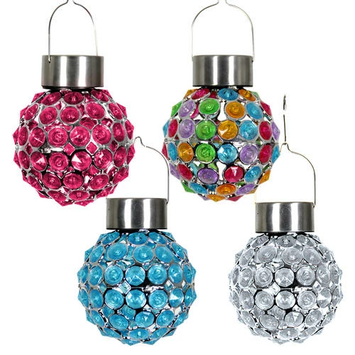 Enchanted Garden™ 5.9" Acrylic Solar Light Lantern - Assorted Colors 3 Enchanted Garden™ 5.9" Acrylic Solar Light Lantern - Assorted Colors