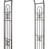 Enchanted Garden 50"W X 90"H Black Steel Broadway Arbor