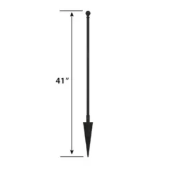 Enchanted Garden 3/4" X 41" Teton Fence Post 14 Enchanted Garden 3/4" X 41" Teton Fence Post -Home N Garden Joy Sales 854328S 1711240silhouetteB V2