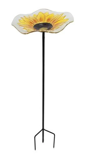 Enchanted Garden™ 11" Glass Birdbath - Assorted Styles 4 Enchanted Garden™ 11" Glass Birdbath - Assorted Styles - Image 2