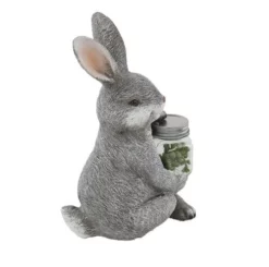 Enchanted Garden™ 11.8" Bunny Statue With Solar Jar -Home N Garden Joy Sales C MN 45759 P LS.jpg