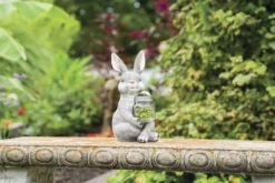 Enchanted Garden™ 11.8" Bunny Statue With Solar Jar -Home N Garden Joy Sales C MN 45759 P SC.jpg