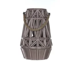 Enchanted Garden™ 11.6" Tan Ceramic Lantern