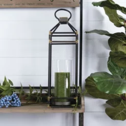 Enchanted Garden™ 23" Black Metal & Glass Lantern -Home N Garden Joy Sales C MN 62759 P SC.jpg