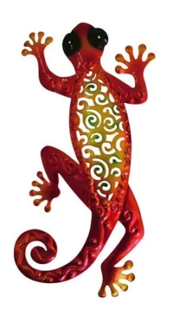 Enchanted Garden™ 10" Metal Gecko Outdoor Wall Art - Assorted Styles -Home N Garden Joy Sales HPT01606S A2