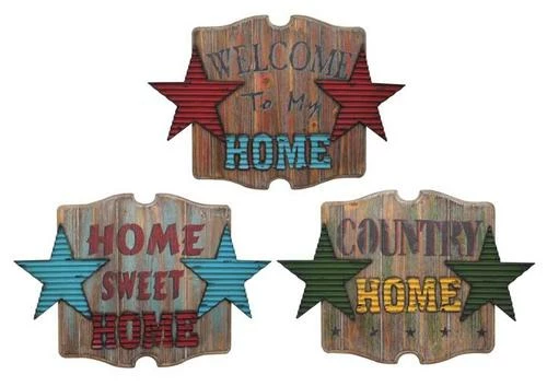 Enchanted Garden™ 15" Star "Welcome" Outdoor Wall Art - Assorted Styles 3 Enchanted Garden™ 15" Star "Welcome" Outdoor Wall Art - Assorted Styles