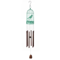 Enchanted Garden® 31" Bird Cage Wind Chime - Assorted Colors -Home N Garden Joy Sales JK42100RMA Master B