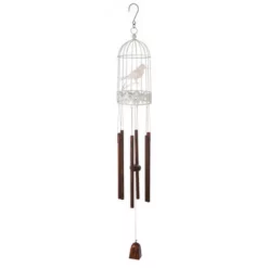 Enchanted Garden® 31" Bird Cage Wind Chime - Assorted Colors -Home N Garden Joy Sales JK42100RMB Master C