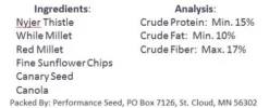 Enchanted Garden™ Gourmet Finch Wild Bird Food Seed - 16 Lb 15 Enchanted Garden™ Gourmet Finch Wild Bird Food Seed - 16 Lb -Home N Garden Joy Sales NutritionGourmetFinch
