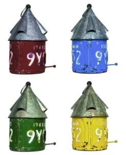 Enchanted Garden® Iron Bird House - Assorted Colors -Home N Garden Joy Sales YHL148ARIGHT2